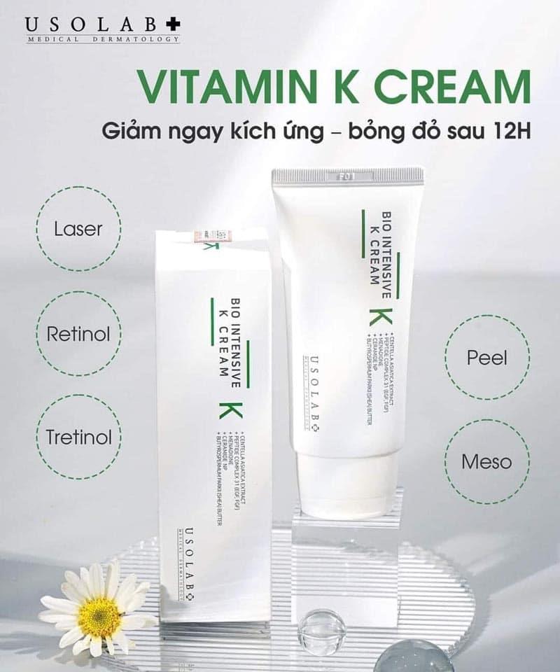 Kem phục hồi làm dịu tức thì USOLAB BIO INTENSIVE K CREAM 50ML