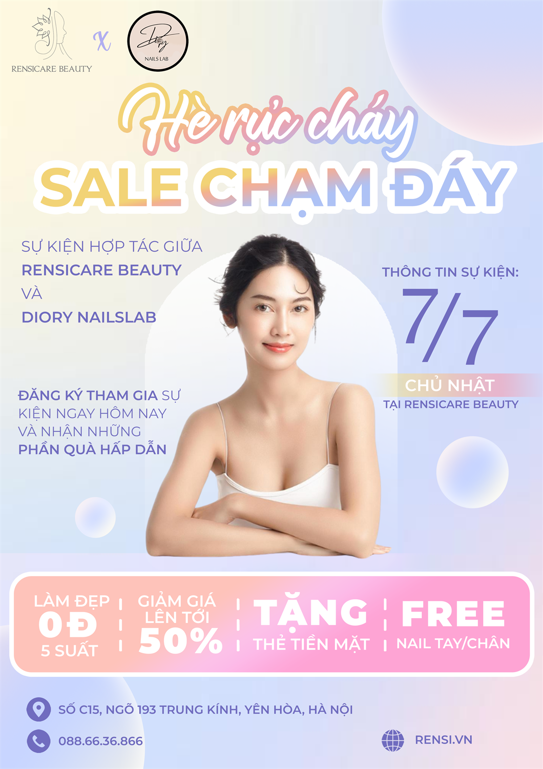 ️🎊 [NGÀY 7/7] - SỰ KIỆN SALE LỚN NHẤT TRONG NĂM TẠI RENSICARE BEAUTY