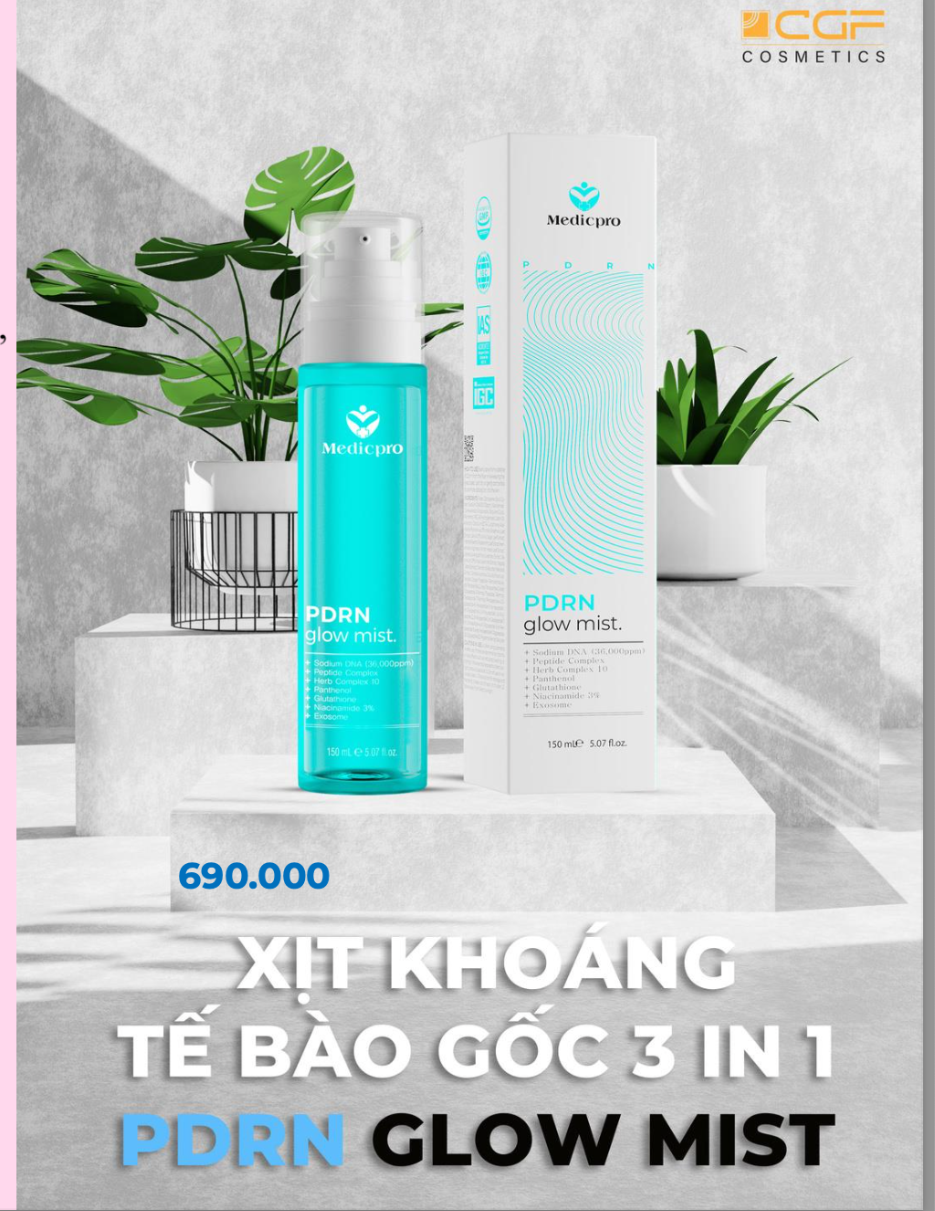 CGF - Xịt khoáng MESO 3 in 1 - 150ml